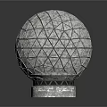 Anatomical Organ Structure With Hair Inspired Geometric Patterned Sphere