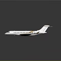 White Passenger Jet With Orange Tail Wing And Multiple Windows Streamlined Design