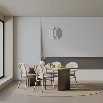 Modern dining table 3d model