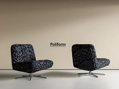 Middle Ancient Single Sofa Fabric Single Sofa Casual Sofa Swivel Sofa Simple Sofa 3d model
