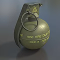 Grenade Smoke Bomb Flash Bomb High Explosive Bomb Tear Bomb Grenade Simple Model Grenade Low Model Low Face Number Grenade Game Grenade Video Level Realistic 3d model