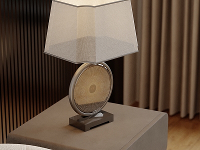 Table lamp table lamp side model