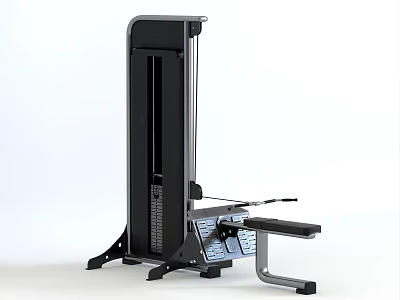 Modern Multi Functional Home Gym Equipment With Adjustable Seat And Handles 3d model