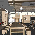 Modern Classroom Manual Classroom 3d model