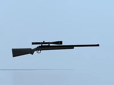 Modern Military Sniper Rifle 3d model Modern Military Sniper Rifle 3d model
