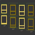 Diverse Angled Balcony Window Designs Featuring 45 35 30 25 Degrees And Various Colors