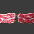 Premium Fresh Raw Beef with Marbled Texture and Red White Color