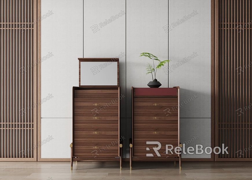 New Chinese-style Bucket Cabinet model