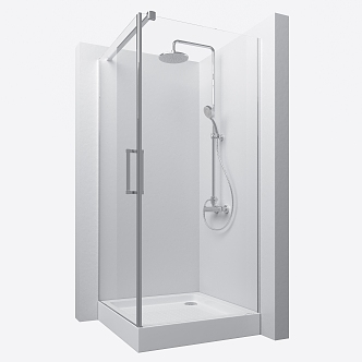 Shower room toilet shower 3d model