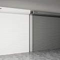 Rolling shutter door rolling gate shop rolling shutter door garage door security door warehouse door 3d model