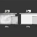 Dual Projection Screens Monitoring System With Mounted Cameras Brackets And Connection Cables