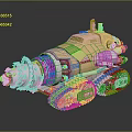 Church Mural PBR Model Game Model Game Item CG Model 3d model