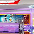 Meichen Robot Milk Tea Shopping Mall Store Milk Tea Shop Science and Technology Wind Cool Mechanical Arm Exhibition Chen Creative Bar 3d model