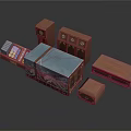 Wooden Storage Boxes And Drawer Cabinets With Decorative Designs In Various Sizes