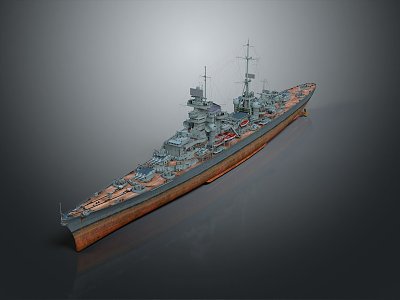 Modern Warship Ship Warship 3d model