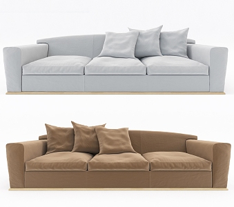 Casual Sofa Combination Casual Sofa Living Room Sofa Multi-Person Sofa Pillow Home Furniture Simple 3d model