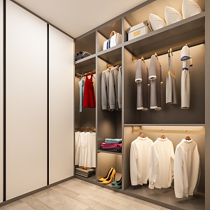 Modern Cloakroom 3d model