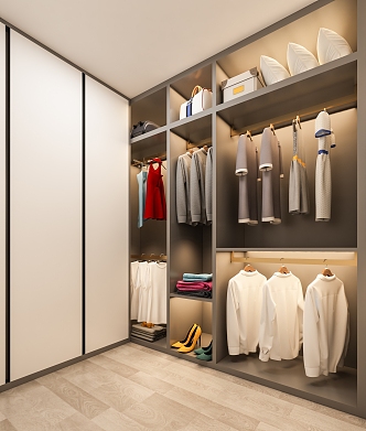 Modern Cloakroom 3d model