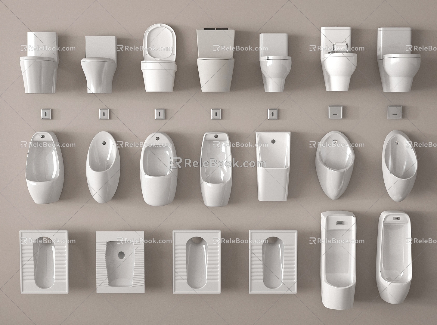 Urinal Urinal Modern Toilet Urinal Urinal 3d model