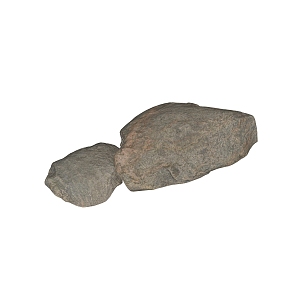 Modern Realistic Scanning Stone Rock Granite Natural Landscape 3d model