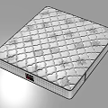 Comfortable White Mattress With Quilted Pattern Spring Support And Elegant Design