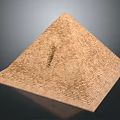 Pyramid Hexagon Pyramid Cultural Relics Building Ancient Architectural Items 3d model