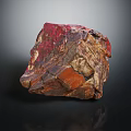 Natural Wood Stone Showcasing Rich Red Brown Color And Intricate Natural Texture