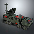 Military Radar Equipment Mounted on Mobile Vehicle with Surveillance Antenna System