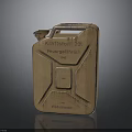 Vintage 20 Liter Fuel Canister With Fuel Label And Test Stamp Details