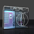 Lancome Paris Commercial Display Equipment For Pop Up Shelf Sample Machine With Transparent Illuminated Design