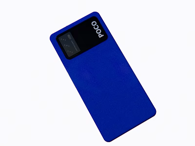 iQOO Mobile Phone With Blue Back And Rear Camera Module Design 3d model