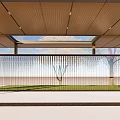 Yarn Woven Decorative Art Partition Screen Light Filtering For Modern Interior Spaces