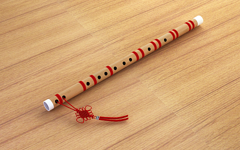 New Chinese style flute 3d model