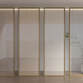 Modern Lint Glass Lint Art Glass Screen Partition Lint Glass Screen Lint Glass Partition Warm Color Lint Glass 3d model