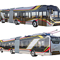 Hyundai Tram Hybrid Trolleybus 3d model