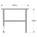 Sleek Modern Dining Table With Curved Wooden Legs And Minimalist Design