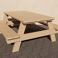 Modern picnic table outdoor tables and chairs outdoor tables and chairs outdoor camping table 3d model