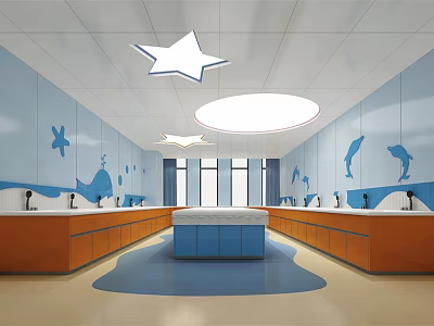 Modern Swimming Pool Children's Swimming Center 3d model