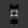 Modern Electric Toy Police Car With Flashing Lights And Black White Design For Kids