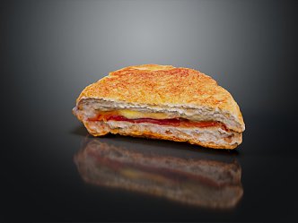 Modern Pie Sandwich 3d model