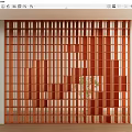 Modern Partition Metal Partition Screen Partition 3d model