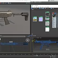 Modern Tactical Assault Rifle with Metal Body Magazine and Tactical Rail