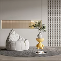 Modern Lazy Sofa Lazy Sofa Corner Set 3d model