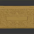 Golden Decorative Tissue Box With Exquisite Carved Patterns And Ornate Design