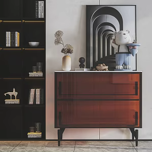 Modern Acrylic Side Cabinet Acrylic Side Cabinet for Entrance Decorative Cabinet Sideboard Decorative Decoration 3d model