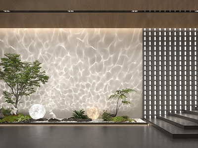 Modern water pattern decorative lamp model