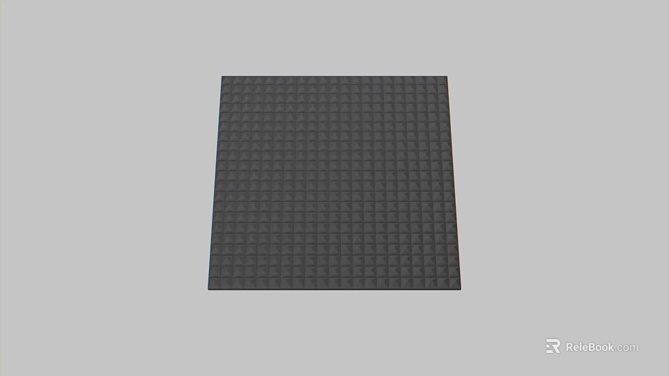 Black Grid Pattern Partition Panel With Square Texture For Interior Design 3d model 