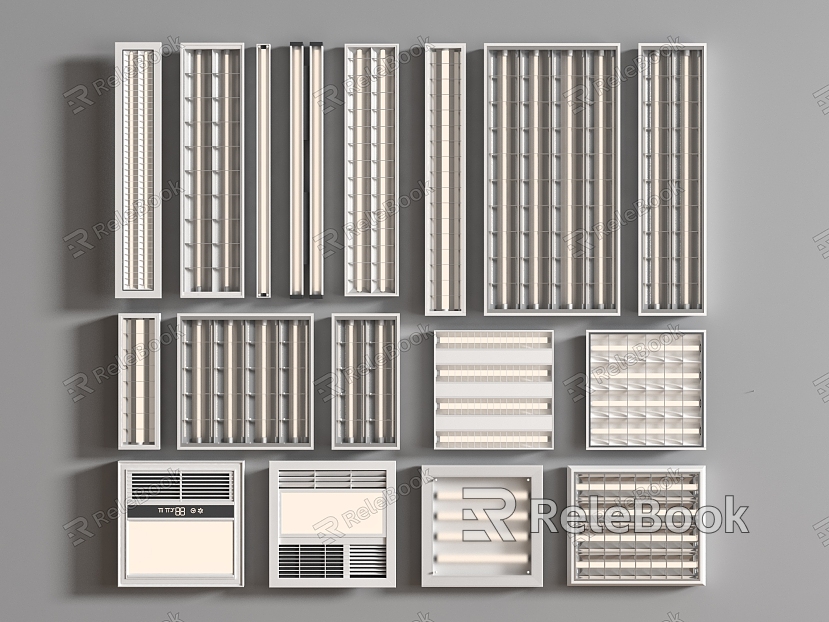 Modern Grille Lamp Combination model