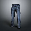 Classic Dark Blue Straight Leg Jeans With Front Pockets For Casual Fashion