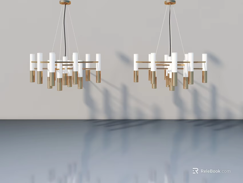 Modern Hinged Door With Smooth Surface And Classic Design For Home Interior 3d model